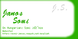 janos somi business card